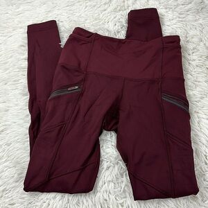Lululemon Toasty Tech Tight II Garnet